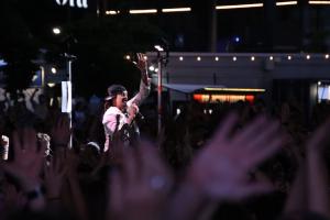 Michael Franti at the Leader Bank Pavilion
