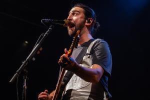 Noah Kahan performed at the Bank of New Hampshire Pavilion