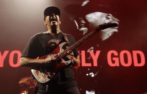 Rage Against The Machine performing at the PPG Paints Arena