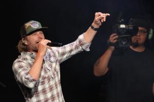 Dierks Bentley at the Xfinity Center in Mansfield, Massachusetts