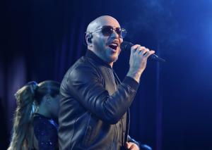 Pitbull at the Xfinity Center in Mansfield, MA