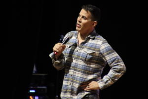 Steve-O performing at The Strand Ballroom & Theatre