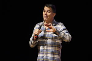 Steve-O performing at The Strand Ballroom & Theatre