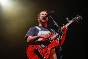 Noah Kahan performed at the Bank of New Hampshire Pavilion