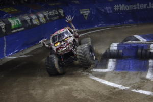 The Monster Jam Triple Threat Series in Providence, RI. at the Dunkin Donuts Center. 