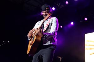 Michael Franti at the Leader Bank Pavilion