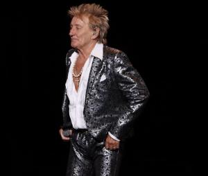 Rod Stewart performing at the Xfinity Center