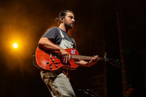 Noah Kahan performed at the Bank of New Hampshire Pavilion