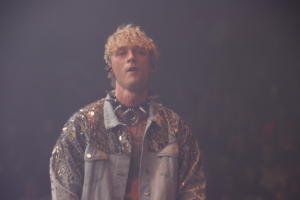 Machine Gun Kelly at the Mohegan Sun Arena on October 31, 2021