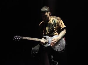 Avenged Sevenfold performing at the Xfinity Center in Mansfield, Massachusetts