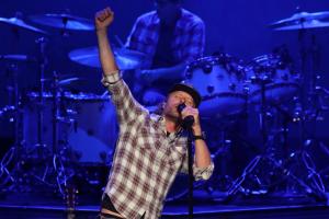 Dierks Bentley at the Xfinity Center in Mansfield, Massachusetts