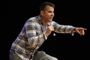 Steve-O performing at The Strand Ballroom & Theatre