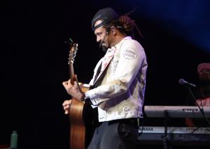 Michael Franti at the Leader Bank Pavilion