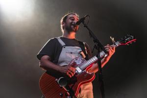 Noah Kahan performed at the Bank of New Hampshire Pavilion