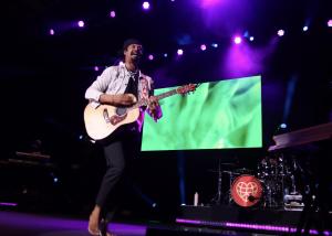 Michael Franti at the Leader Bank Pavilion