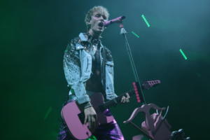 Machine Gun Kelly at the Mohegan Sun Arena on October 31, 2021