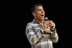 Steve-O performing at The Strand Ballroom & Theatre