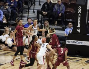UConn vs Florida State at the Basketball Hall of Fame Women's Showcase