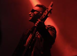Avenged Sevenfold performing at the Xfinity Center in Mansfield, Massachusetts