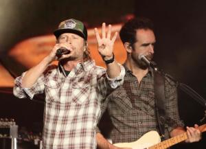Dierks Bentley at the Xfinity Center in Mansfield, Massachusetts