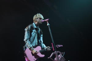 Machine Gun Kelly at the Mohegan Sun Arena on October 31, 2021