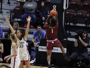 UConn vs Florida State at the Basketball Hall of Fame Women's Showcase
