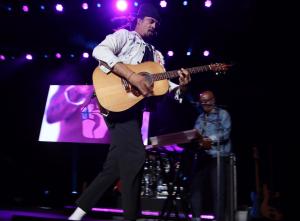 Michael Franti at the Leader Bank Pavilion