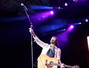 Michael Franti at the Leader Bank Pavilion