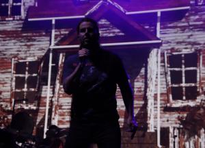 Avenged Sevenfold performing at the Xfinity Center in Mansfield, Massachusetts