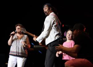 Michael Franti at the Leader Bank Pavilion