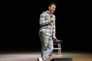 Steve-O performing at The Strand Ballroom & Theatre