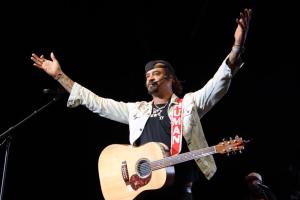 Michael Franti at the Leader Bank Pavilion