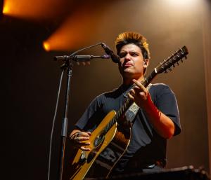 Noah Kahan performed at the Bank of New Hampshire Pavilion