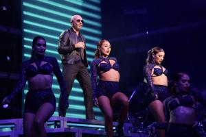 Pitbull at the Xfinity Center in Mansfield, MA