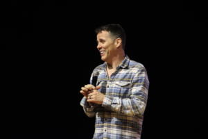 Steve-O performing at The Strand Ballroom & Theatre