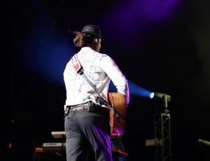 Michael Franti at the Leader Bank Pavilion