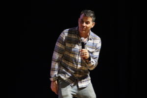 Steve-O performing at The Strand Ballroom & Theatre