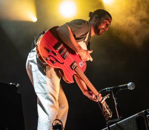 Noah Kahan performed at the Bank of New Hampshire Pavilion