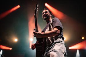 Noah Kahan performed at the Bank of New Hampshire Pavilion