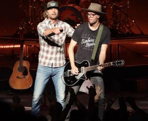 Dierks Bentley at the Xfinity Center in Mansfield, Massachusetts