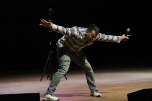 Steve-O performing at The Strand Ballroom & Theatre