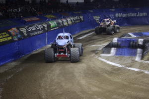 The Monster Jam Triple Threat Series in Providence, RI. at the Dunkin Donuts Center. 