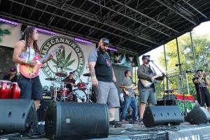 The Elovaters at the 2017 Boston Freedom Rally