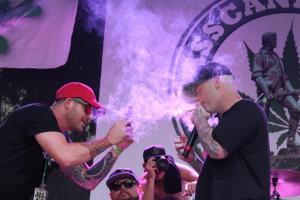 Paul Wall and Baby Bash at the 2017 Boston Freedom Rally