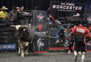 The PBR Pendleton Whisky Velocity Tour (Beatbox PBR Worcester) at the DCU Center in Worcester, Massachusetts February 23, 2025.