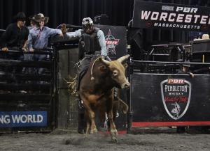 The PBR Pendleton Whisky Velocity Tour (Beatbox PBR Worcester) at the DCU Center in Worcester, Massachusetts February 23, 2025.