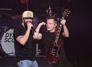 Dylan Scott and Mackenzie Carpenter at Leader Bank Pavilion in Boston, MA on 5/30/2024