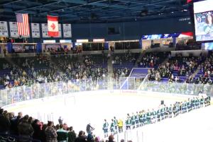 PWHL's Boston Fleet vs Minnesota Frost at the Tsongas Center in Lowell, Massachusetts on 12/4/2024.