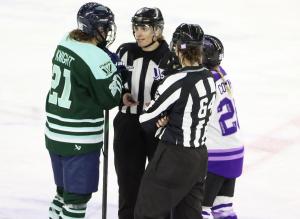 PWHL's Boston Fleet vs Minnesota Frost at the Tsongas Center in Lowell, Massachusetts on 12/4/2024.
