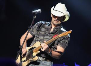 Brad Paisley on his Brad Paisley World Tour at Xfinity Center in Mansfield, MA